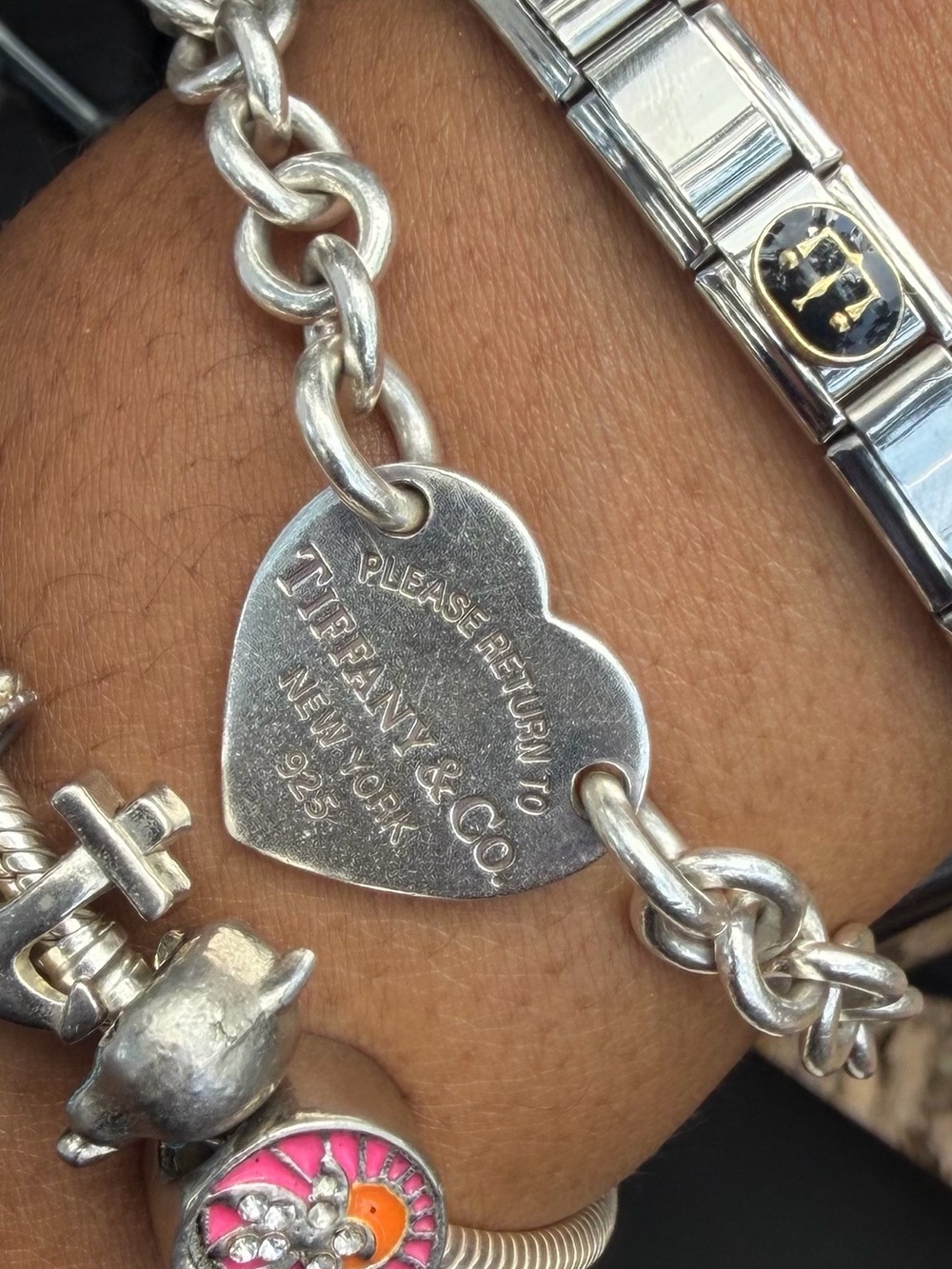 Tiffany & Co. Return to Tiffany Heart Tag Charm Bracelet